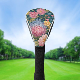 Vintage Blume Farbenfrohe antike Malerei Golf Headcover