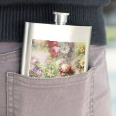 Vintage Blume Flachmann (Beispiel)