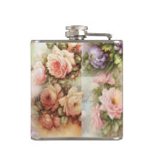 Vintage Blume Flachmann (Rückseite)