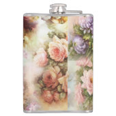 Vintage Blume Flachmann (Rückseite)