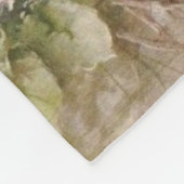 Vintage Blume Fleecedecke (Ecke)
