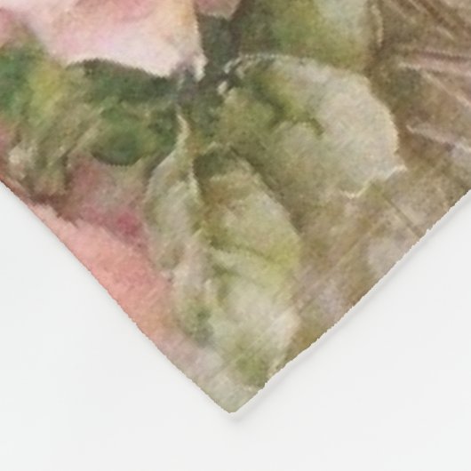 Vintage Blume Fleecedecke (Ecke)