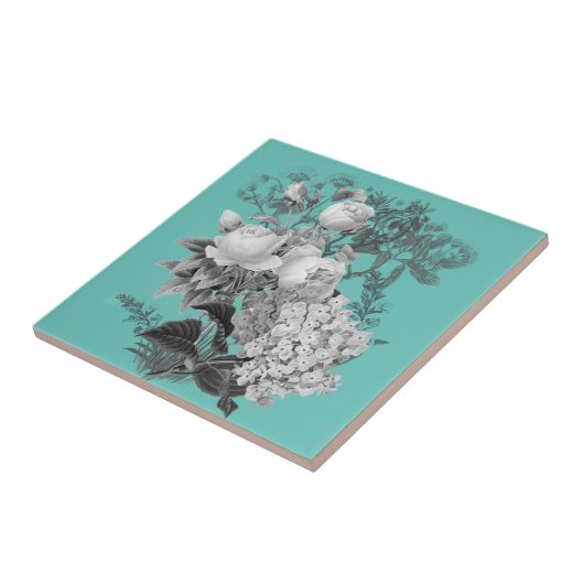 Vintage Blume Fliese (Seite)