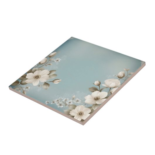 Vintage Blume Fliese (Seite)