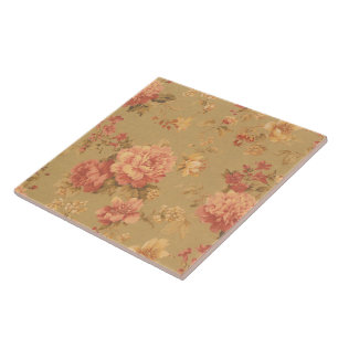 Vintage Blume Fliese