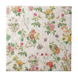 Vintage Blume Fliese