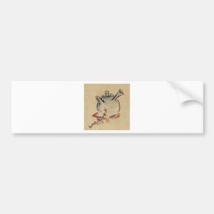 Vintage Blume Flora Persönliche Identifikation des Autoaufkleber
