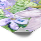 *~* Vintage Blume Französischer Pfau Viktorianisch Poster (Ecke)