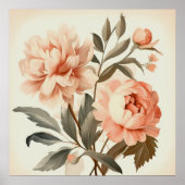 VINTAGE BLUME FÜR DIE FRÜHJAHRESZEIT POSTER (Vorne)