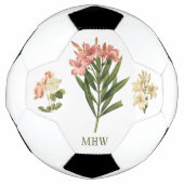 Vintage Blume für Monogramm-Fußball Fußball (Vorderseite)