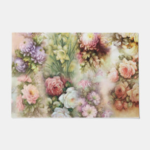 Vintage Blume Fußmatte