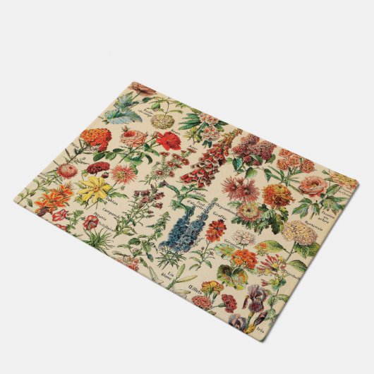 Vintage Blume Fußmatte (Schrägansicht)