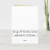 Vintage Blume Geburtstag Karte (Rückseite)