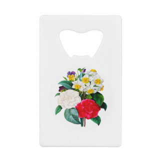 Vintage Blume Geldbeutel Flaschenöffner