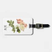 Vintage Blume Gepäckanhänger (Vorderseite horizontal)