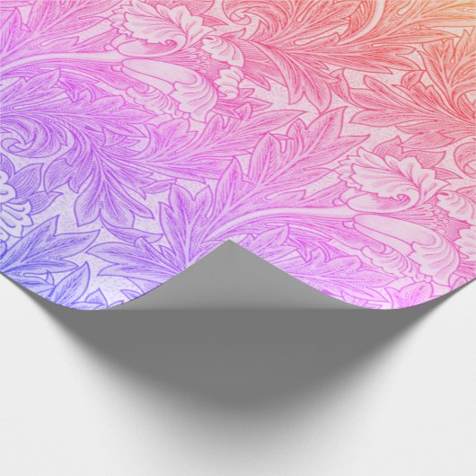 Vintage Blume Geschenkpapier (Ecke)