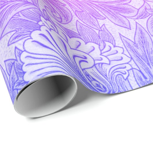 Vintage Blume Geschenkpapier (Rolleneckpunkt)