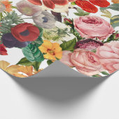Vintage Blume Geschenkpapier (Ecke)