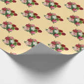 Vintage Blume Geschenkpapier (Ecke)