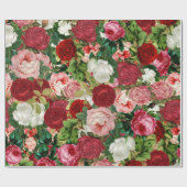 Vintage Blume Geschenkpapier (Flach)