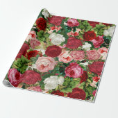 Vintage Blume Geschenkpapier (Ungerollt)