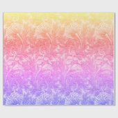 Vintage Blume Geschenkpapier (Flach)