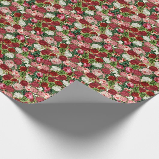 Vintage Blume Geschenkpapier (Ecke)