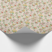 Vintage Blume Geschenkpapier (Ecke)