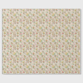 Vintage Blume Geschenkpapier (Flach)