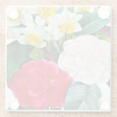 Vintage Blume Glasuntersetzer (Rückseite)