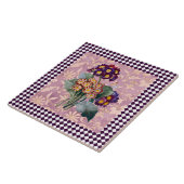 Vintage Blume Harlequin Fliese (Seite)