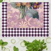 Vintage Blume Harlequin Geschirrtuch (Gefaltet)
