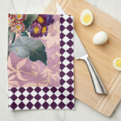 Vintage Blume Harlequin Geschirrtuch (Viertel Falte)
