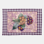 Vintage Blume Harlequin Geschirrtuch (Horizontal)