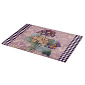 Vintage Blume Harlequin Schneidebrett (Ecke)