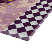 Vintage Blume Harlequin Schneidebrett (Ecke)