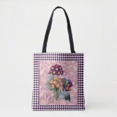 Vintage Blume Harlequin Tasche (Vorderseite)