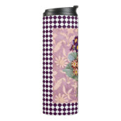 Vintage Blume Harlequin Thermosbecher (Nach links gedreht)