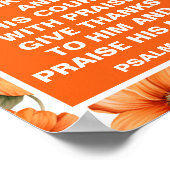 Vintage Blume Herbst Erntedank Mauer Poster (Ecke)