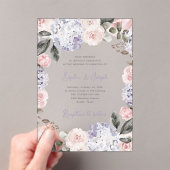 Vintage Blume | Hochzeit Acryleinladungen (Insitu (Handheld))