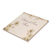 Vintage Blume Hochzeit Fliese (Seite)