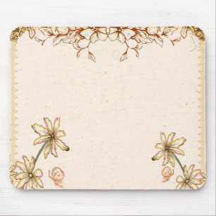 Vintage Blume Hochzeit Mousepad