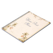 Vintage Blume Hochzeit Notizblock (Linke Seite)
