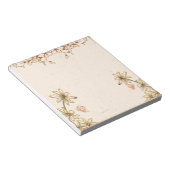 Vintage Blume Hochzeit Notizblock (angewinkelt)