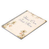 Vintage Blume Hochzeit Notizblock (Linke Seite)