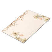 Vintage Blume Hochzeit Notizblock (angewinkelt)