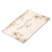 Vintage Blume Hochzeit Notizblock (angewinkelt)