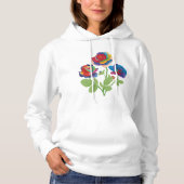 Vintage Blume Hoodie (Vorderseite)