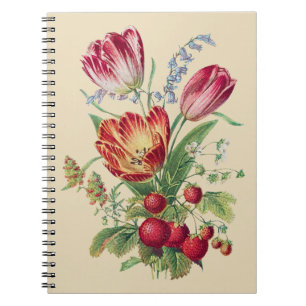 VINTAGE BLUME I NOTIZBLOCK