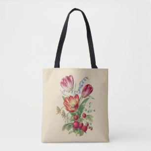 VINTAGE BLUME I TASCHE